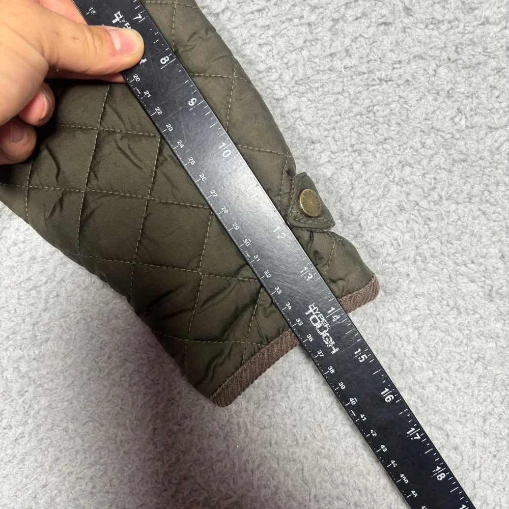 Polo Ralph Lauren Kids Olive Green Quilted Barn Jacket Corduroy Collar 4/4T